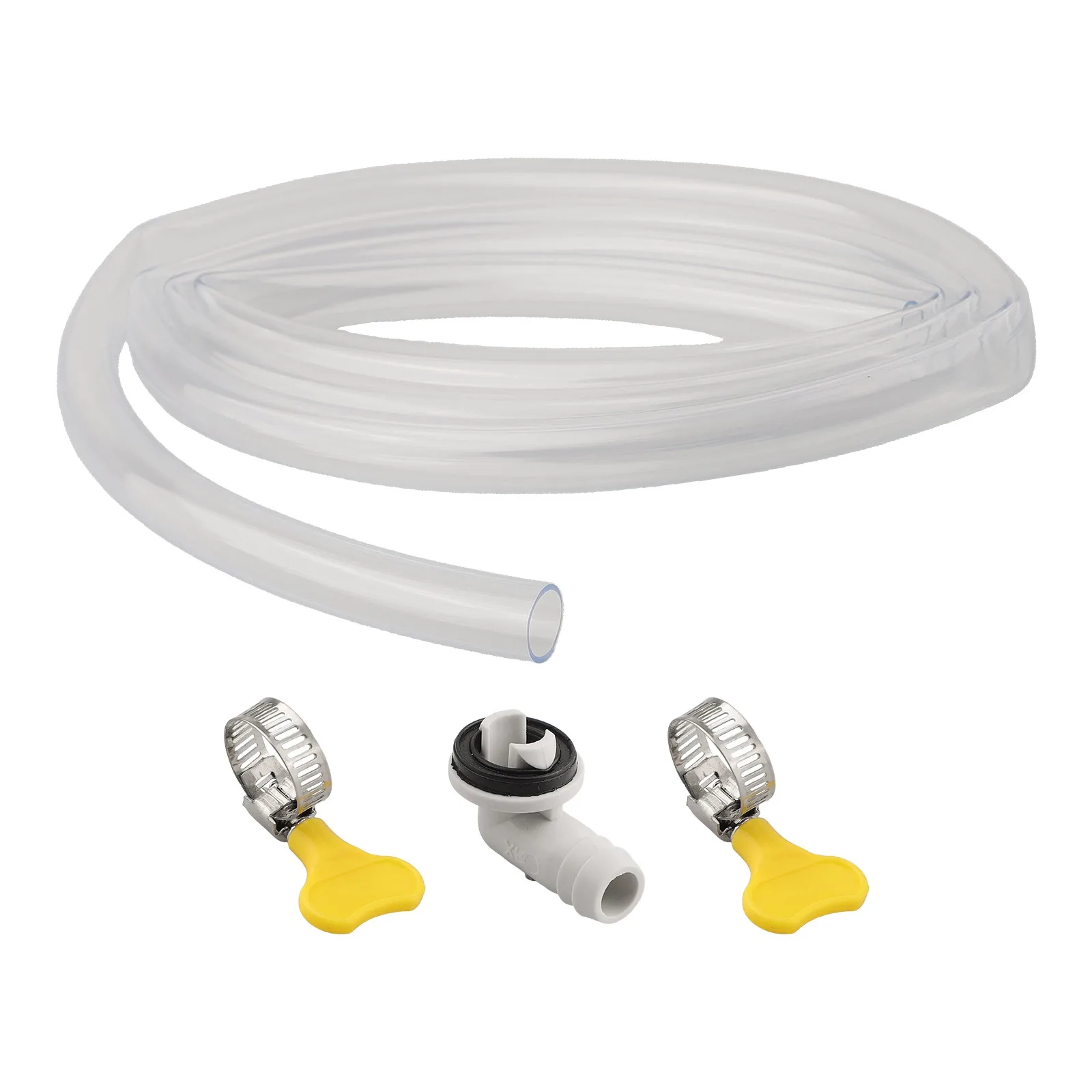 Tubo di scarico del condizionatore d'aria da 36 piedi per unità CA divise e battenti con connettore e fascette per un drenaggio efficiente