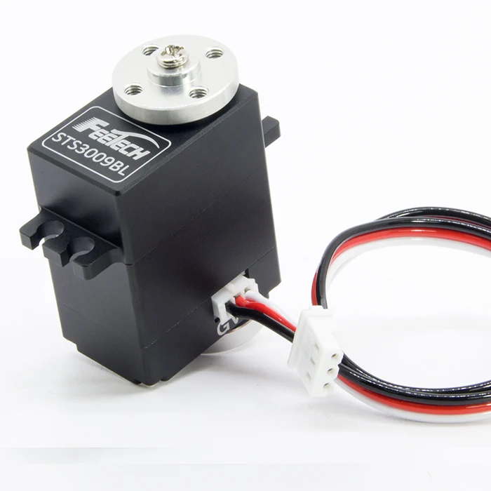 Feetech – moteur numérique sans balais 7.4V 11.5KG, boîtier en aluminium, Double arbre à 360 degrés, Bus série TTL, Servo STS3009BL