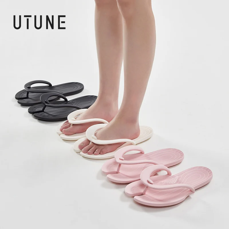 UTUNELightweight Business Slippers for Men and Women Outdoor Beach Massage Flip-Flops Women\'s Shoes Travel Shoes Home Sandals