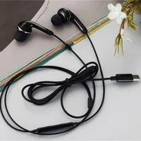 Type C casque stéréo musique écouteurs filaires casque avec micro pour Samsung Galaxy S23 S22 S21 Ultra S20 Note 10 pour téléphone huawei 2