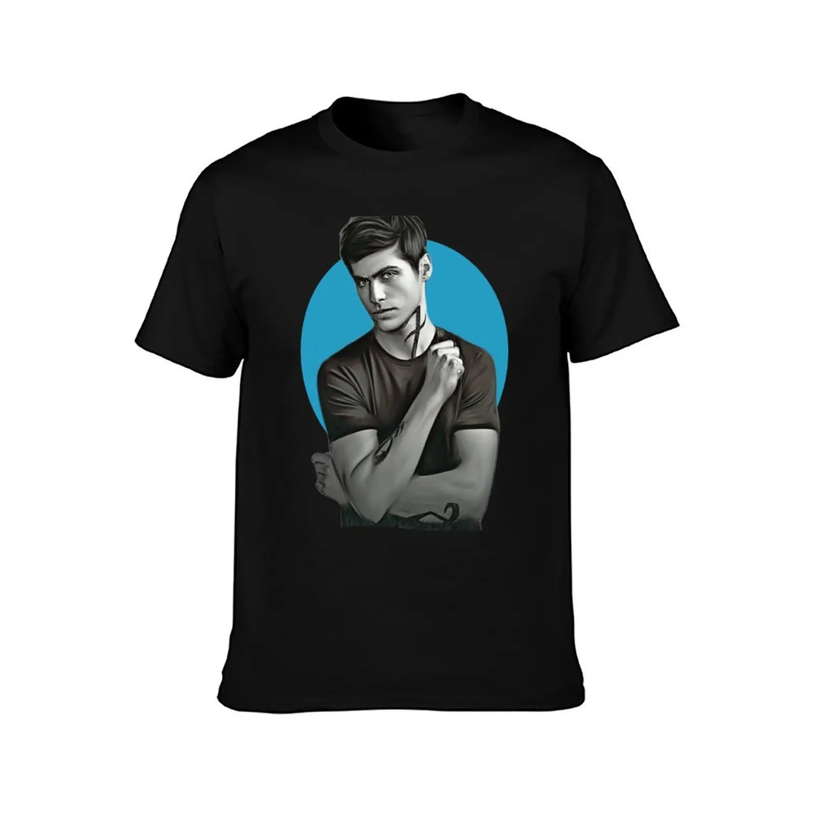 Alec Lightwood T-Shirt Vintage Print Crew Neck Tee view 2