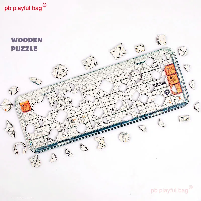 pb playful bag 272pcs Wooden puzzle keyboard Children's educational toys are irregular Creative gifts with box UG290