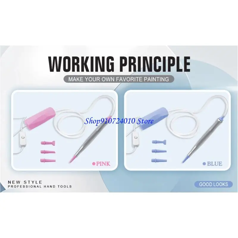 77HD 전기 모조 다이아몬드 애플리케이터 아트 펜 멀티 드릴 헤드 인체 공학적 그립 USB 어린이 성인 창조적 예술