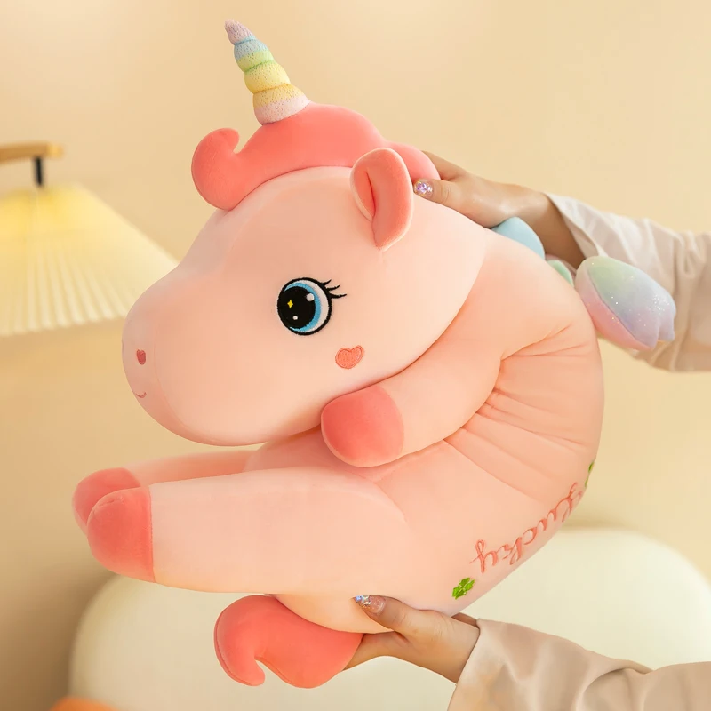 Giant Kawaii Unicorn Plush Toys Soft Stuffed Dolls Animal Horse Sleeping Pillow For Birthday Gift