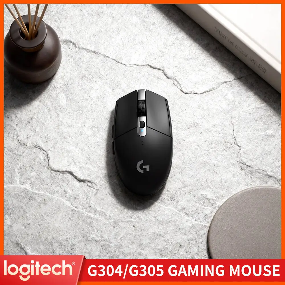 Logitech G304 Wireless Mouse LIGHTSPEED Tech 12000 DPI HERO Sensor 1ms Response 9-Month Battery Smooth Gliding Gamers
