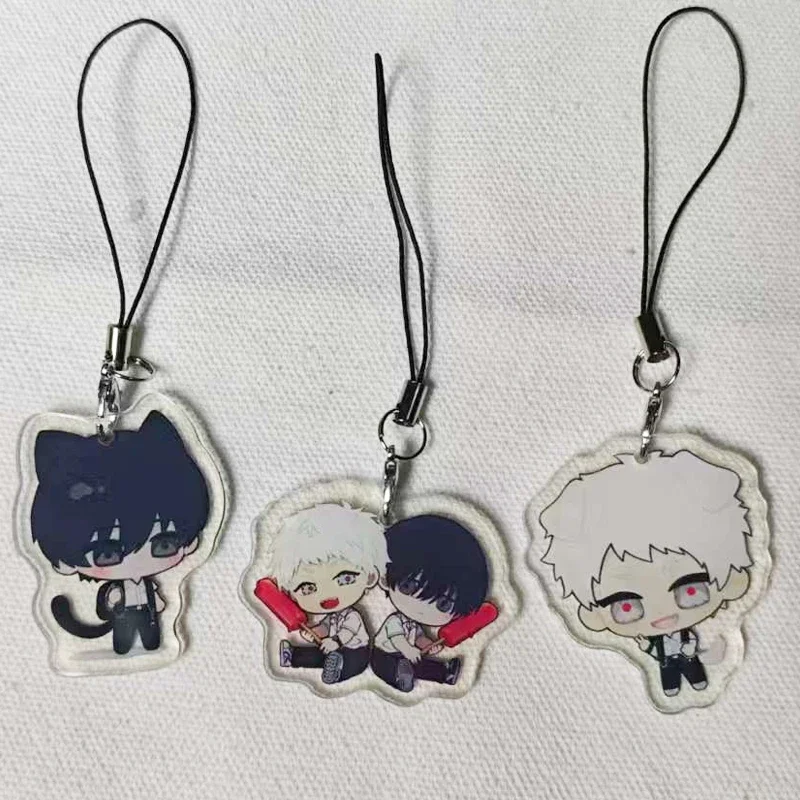 3Pcs/Lot 2026 Anime Phone Charm Handmade Cute Keychain Phone Strap Lanyard Girls Bag Backpack Ornament Car Keys Holder Jewelry