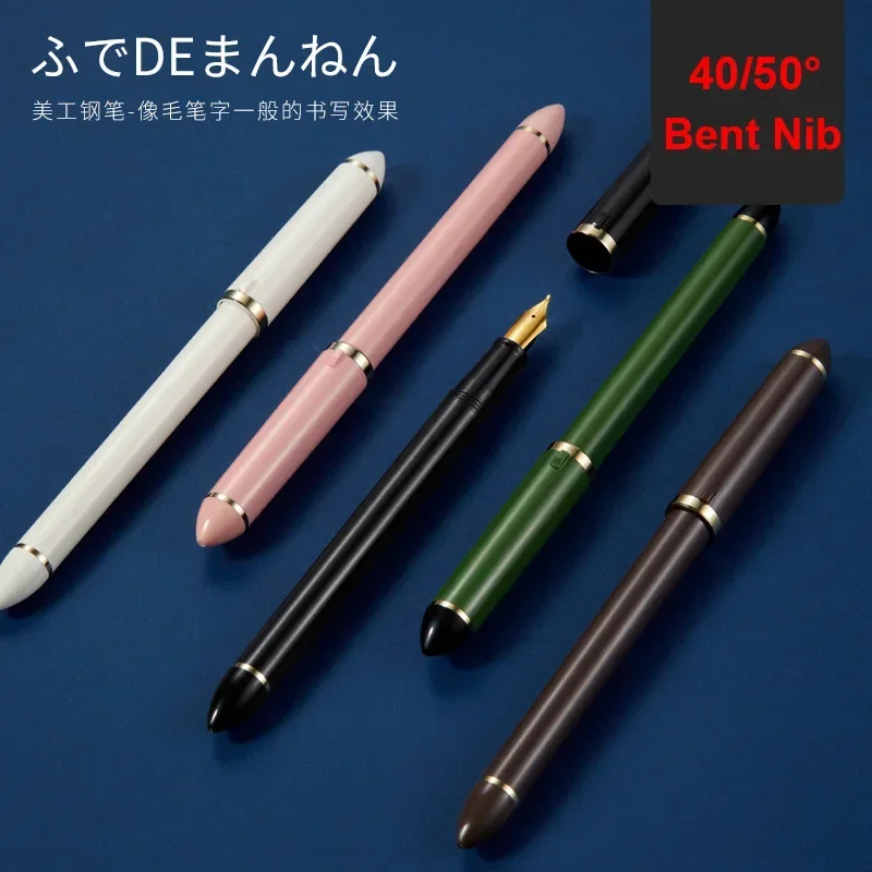 Original Japan SAILOR Long Art Bent Fountain Pen 40/55 Degree Curved Nib Resin Pen For Writing Business Gift