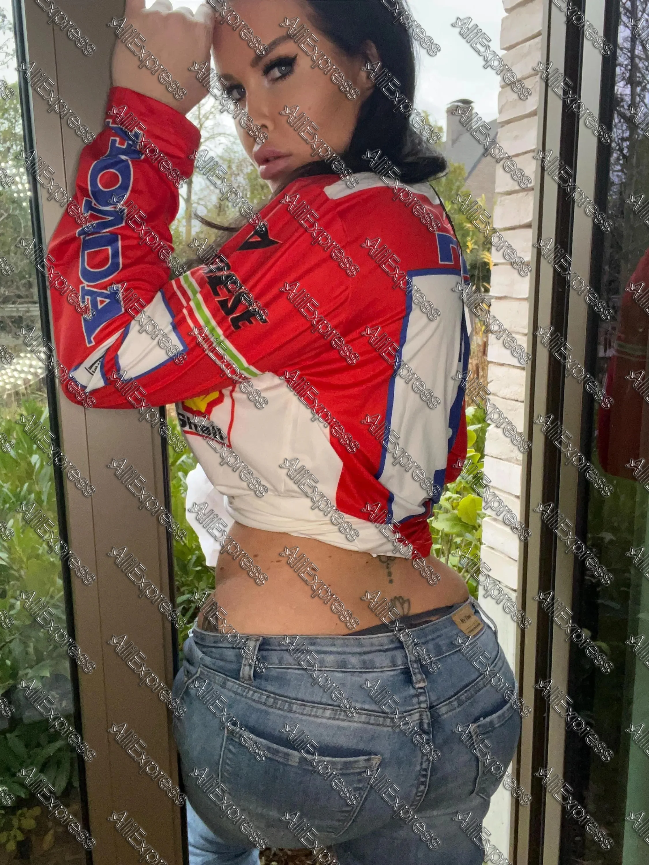 

Выездной номер чемпионата мира Дэйва Торпе 1989 года. 3-репличная рубашка с длинными рукавами, дышащий трикотаж для мотокросса для мужчин и женщин