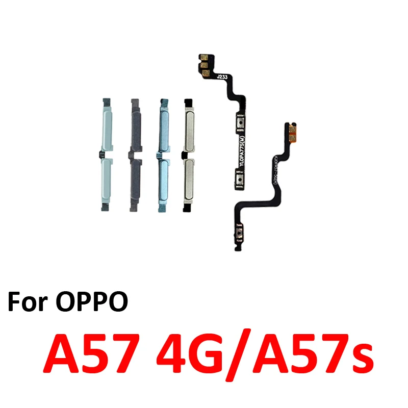 For Oppo A57 4G CPH2387 Phone New Volume Button Up Down External Key Internal Flex Cable Repair Parts For Oppo A57s CPH2385 image 5