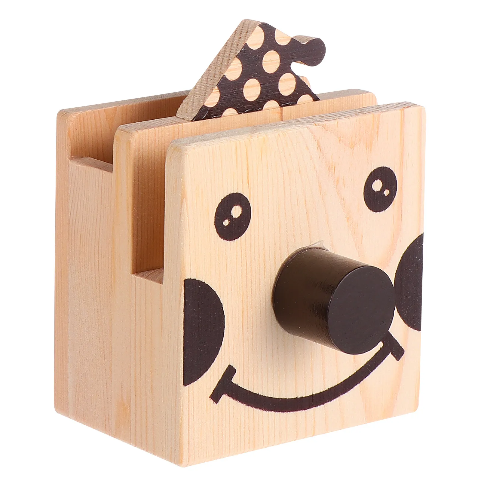 

Wooden Clown Eyeglass Holder Creative Pen Stationery Organizer Desk Accessories Wooden Holder Desk Organizer Eyeglass Stand