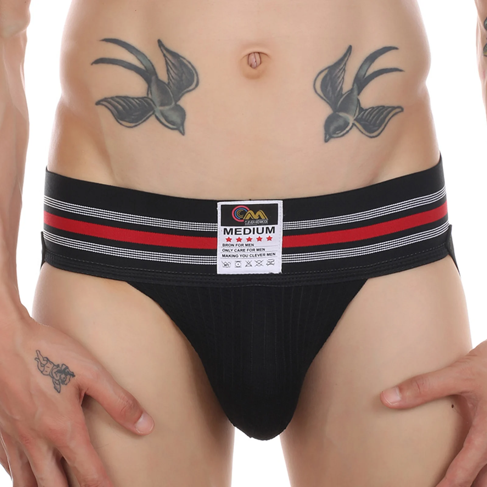 CLEVER-MENMODE Unterwäsche Männer Sexy Suspensorium Tanga G String Bondage Dessous Höschen Baumwolle Unterhose cueca hombre Penis Pouch