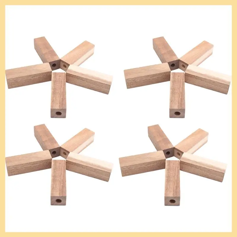 

GOOD-Woodturning Essentials: 20 Pcs 7Mm Pre-Drilled Wood Pen Blanks For Pen Making And DIY Crafts