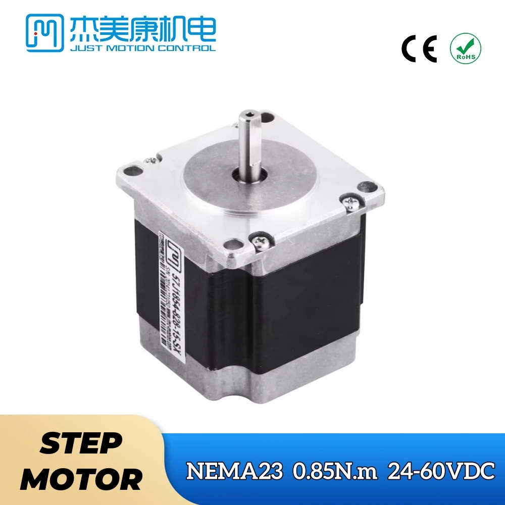 

Nema 23 JMC 2-Phase 57J1854-828-8-SX 57mm 0.85N.m 3A Open Loop Stepper Motor 8x26mm Shaft for CNC Router Engraving Machine Kits