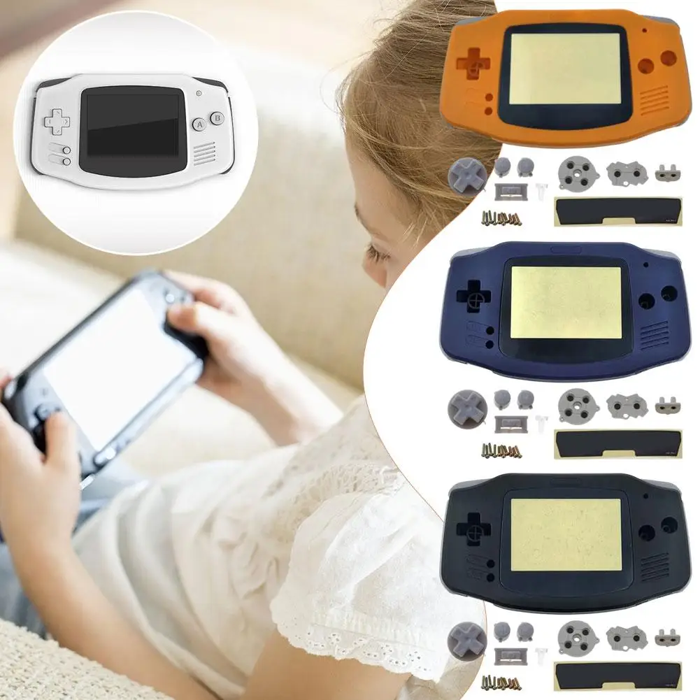 Ersatz-Komplettgehäuse-Kit DIY-Gehäuse Transparente Ersatzschale Vollständige Gehäuseabdeckung mit Tasten Maßgefertigt für Game Boy GBA – Detail 22