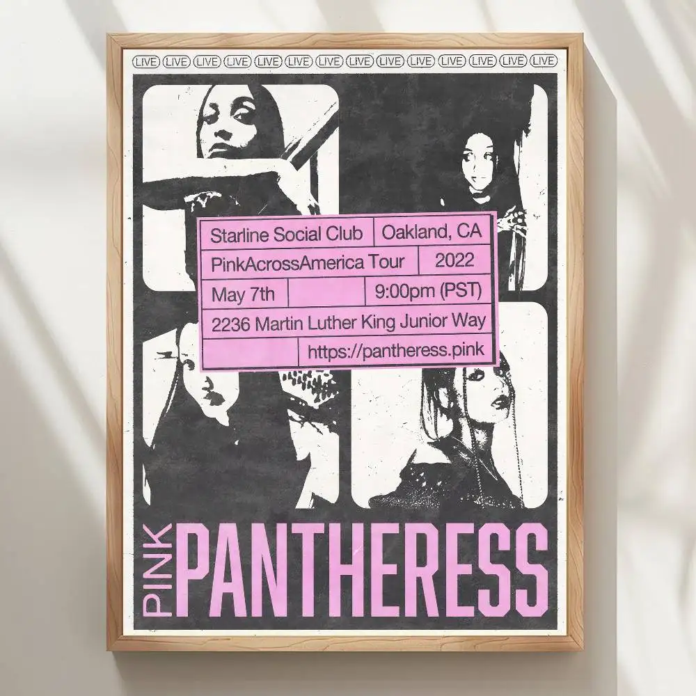 1 قطعة PinkPantheress المغني المشارك ذاتية اللصق الفن مقاوم للماء ورقة ملصق مقهى بار غرفة جدار ديكور #6