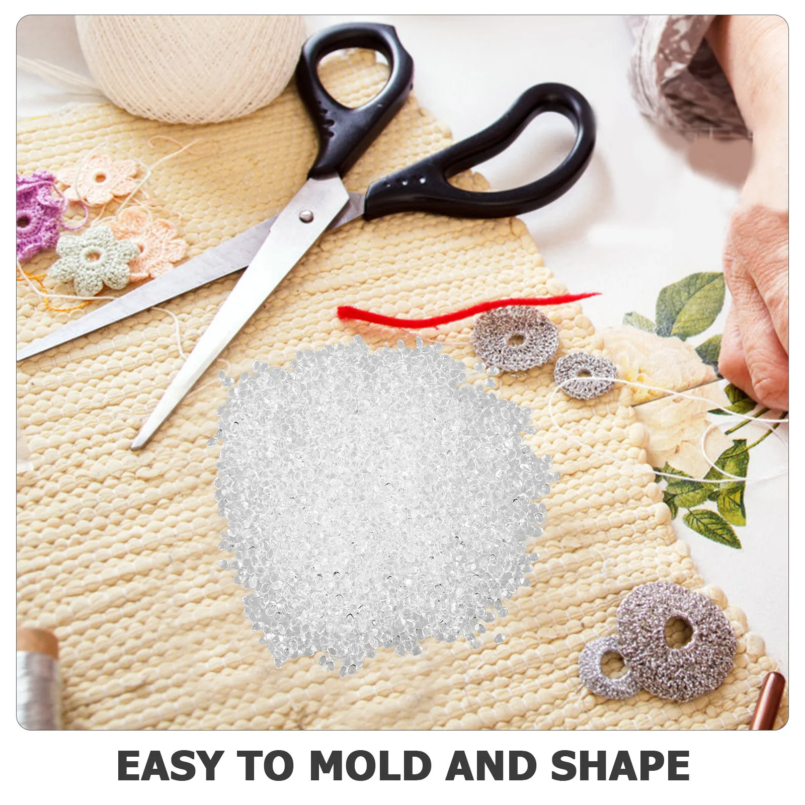 

Polymorphs Plastic Pellets Thermoplastic Beads Moldable Lightweight Clay for DIY Crafts Cosplay Accessories Jewelry Repair