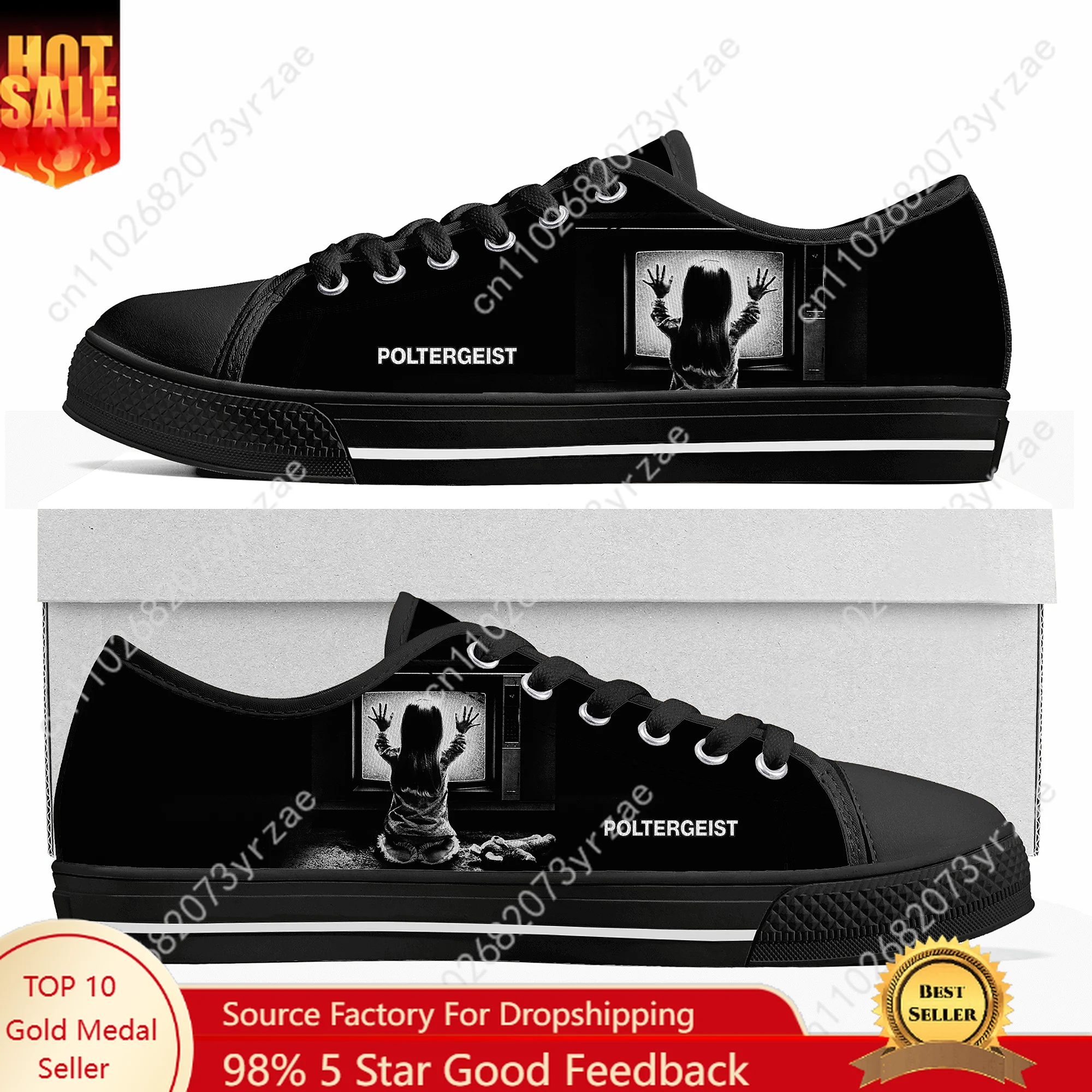 Poltergeist Low Top High Quality Sneakers Mens Womens Teenager Canvas Sneaker Casual Fashion Patterns Shoe Custom Made Shoes