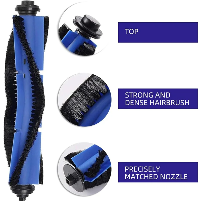 

10Pcs For Eufy Robovac X8 And X8 Hybrid Vacuum Cleaner Accessories Main Side Brush HEPA Filter Mop Cloth