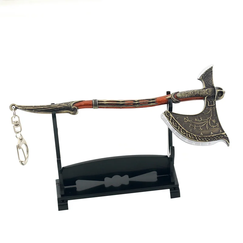 Hacha de leviatán Kratos God of War, juego de armas periféricas de Metal PSP, modelo de adorno, muñeca, juguetes, accesorios de equipo, colección, 16cm