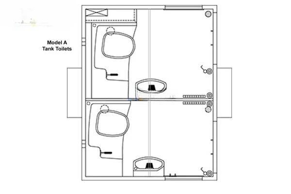 2023 Portable Toilet Mobile Bathroom Portable Toilets Cabin Toilet Trailer Luxury