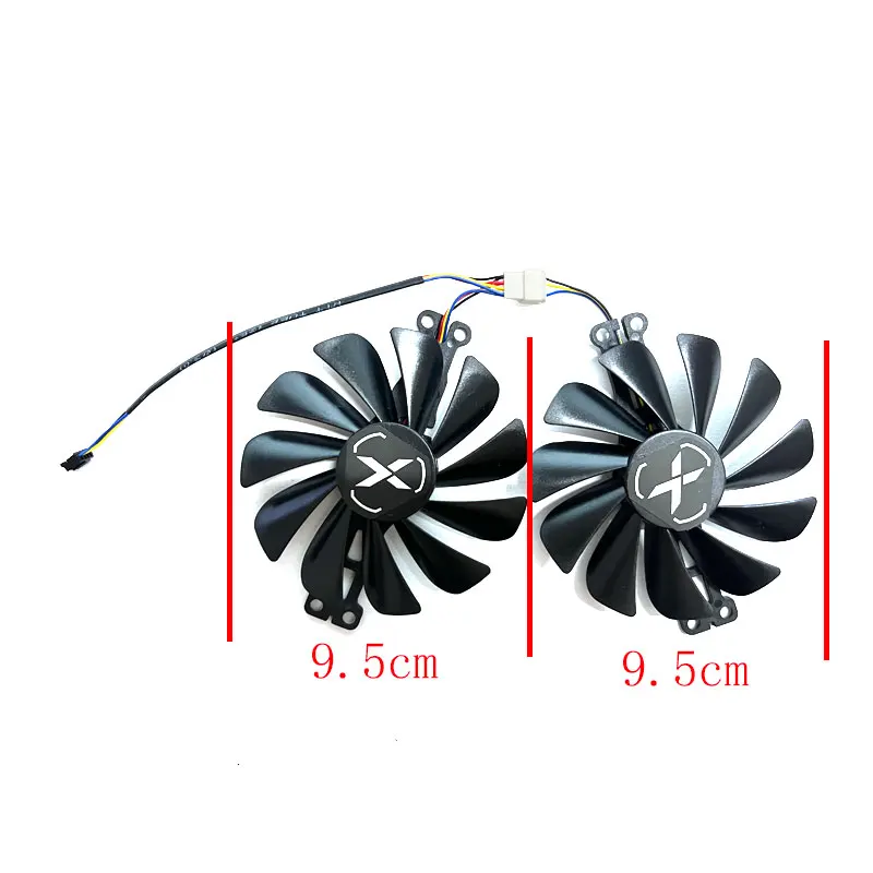 95MM XFX/XFX RX6500XT Speedster QICK Black Wolf Edition graphics card replacement fan CF1010U12S