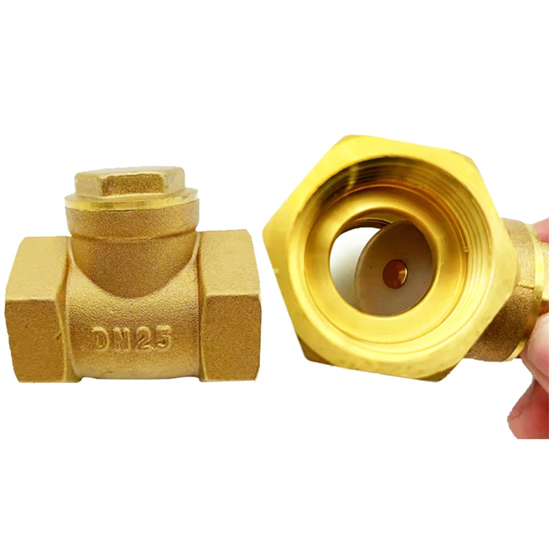 

G1/2" G3/4" G1" G1-1/4" G1-1/2" G2" BSP Internal Screw Brass Swing Check Valve, Horizontal One-way Check Valve for Water DN15/20