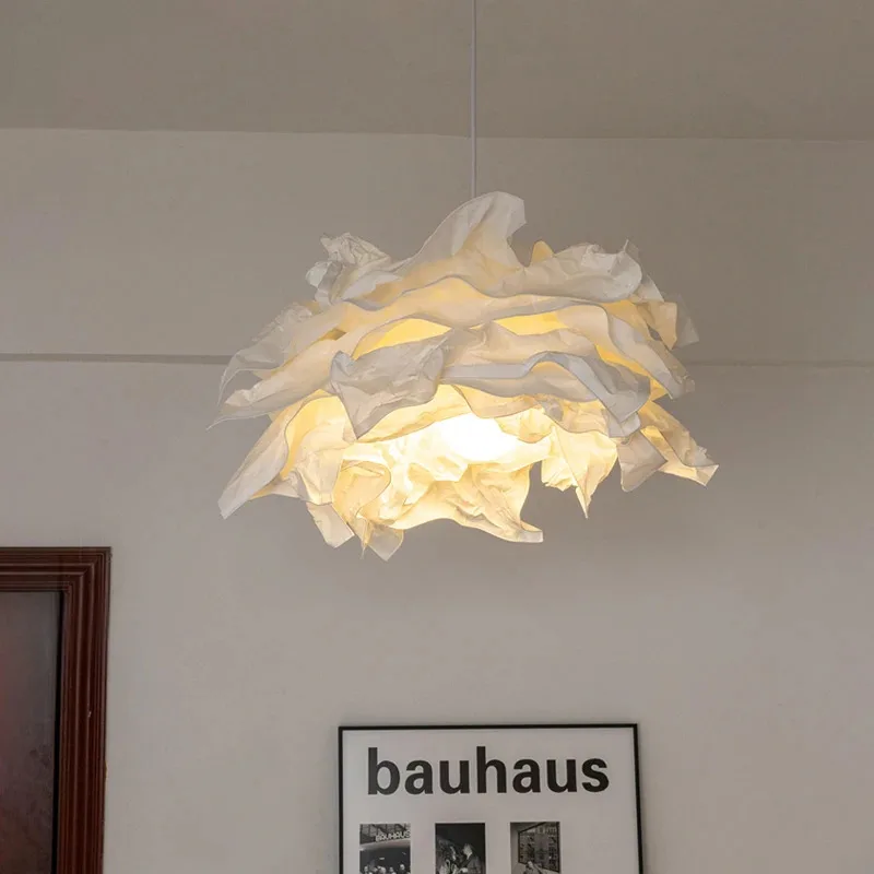 Modern Paper Art Pendant Lights Living room Bedroom Restaurant Clouds Chandelier Home E27 Hanging Chandelier Light White