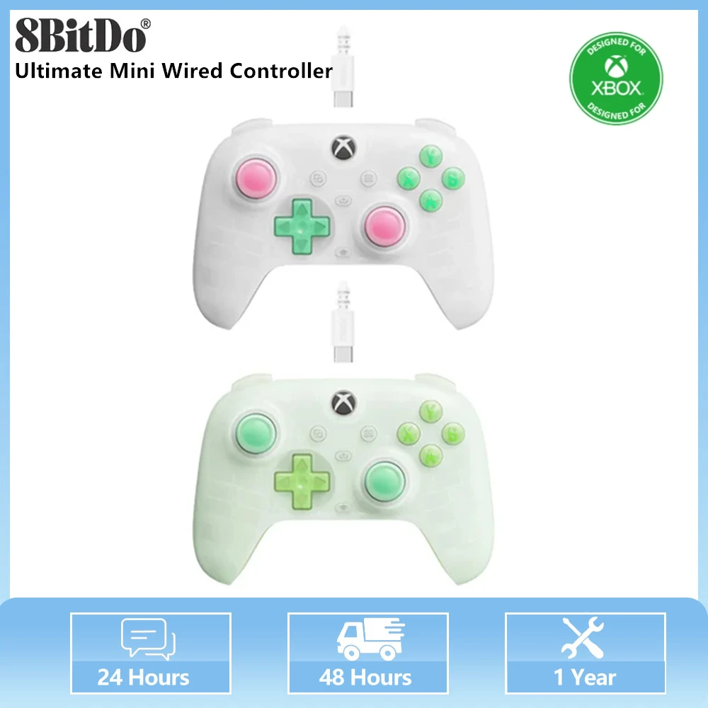 8BitDo Ultimate Mini Wired Controller for Xbox Hall Effect Joysticks and Triggers For Xbox Series X|S, Xbox One, Windows 10/11