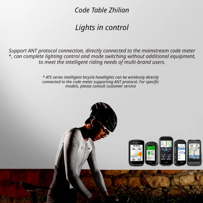 Magene AT1200 S AT1600 S Smart Bike Headlight Road Mountain Bike Front Light Night Riding Cycling Lamp view 5