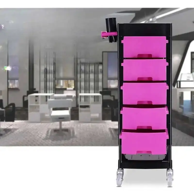 

Trolley Cart Hairdresser Rollers Auxiliary Spa Equipment Salon Station Professional Household Beauty Tray Cosmetic Helper Mobile