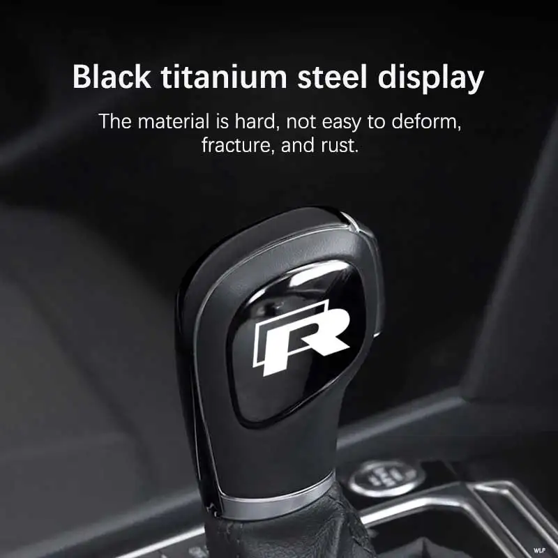 

Gear Head Sticker Car Styling Gear Shift Knob Cover For VW Volkswagen Rline POLO CC Golf 7 6 Bora Tiguan Passat B5 B6 B7 Jetta