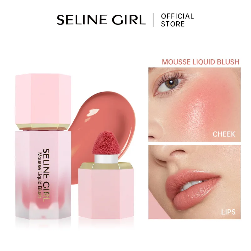 Seline Mädchen Rouge Wasser eur amerikanische Luftkissen Pulver Rouge Flüssigkeit Hochglanz kosmetische Pulver Rouge Flüssigkeit