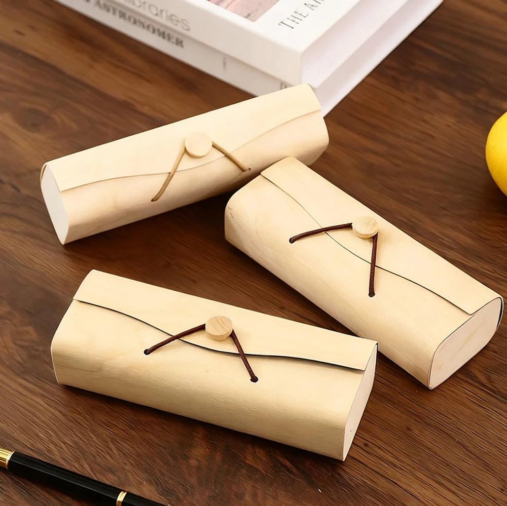 خمر النظارات الخشبية الطبيعية النساء الرجال النظارات الشمسية صندوق تخزين النظارات الرجعية حامل النظارات نظارات حماية الملحقات