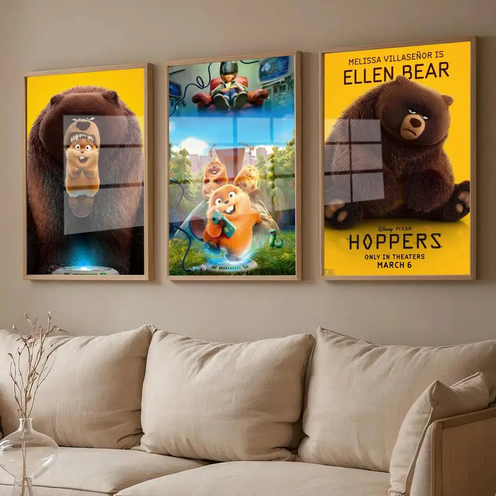 

Hoppers Poster For Room Wall Art Decor Waterproof Stickers For Home Bar Bedroom Decoration