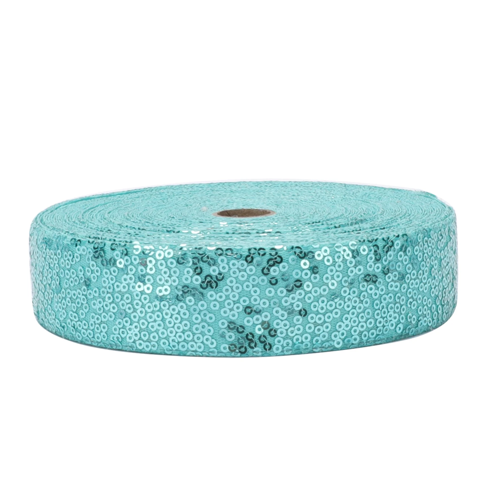 HSDRIBBON Listones 1-1/2inch 38mm  multicolor Sequin Scribble Sequin Ribbon 25Yards/Roll