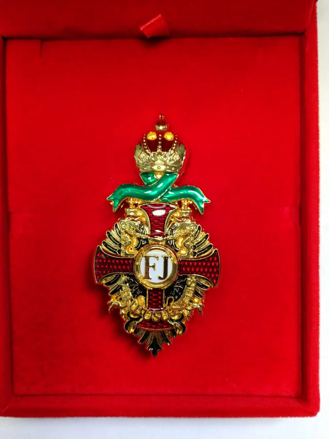 Austro-Hungarian Imperial Crown  Merit Cross Franz Joseph I Medal Repilca