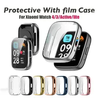 TPU Screen Protector Cover For Xiaomi Redmi Watch 3 Active/Lite Smart Watchband Case Protective Shell for Xiaomi Redmi Watch 4 3