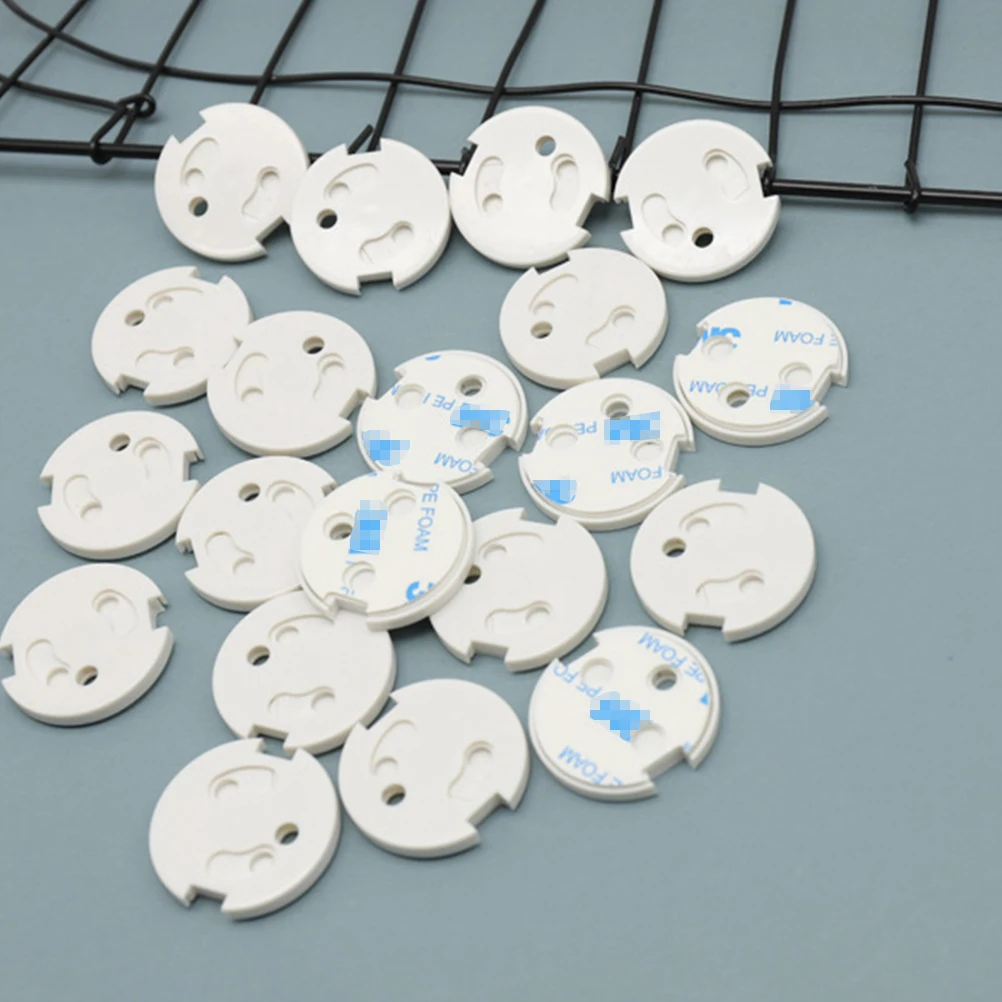 

10pcs Power Socket Protective Cover Abs Outlet Electrical Protectors Safe Childproof Covers For Sockets Strong Adhesive Durable