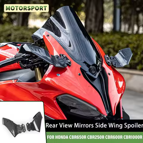 New cbr650r Rearview Mirror motorcycle For Honda CBR 650R CBR250R CBR600R CBR1000R Modified Wind Wing Adjustable Rearview Mirror
