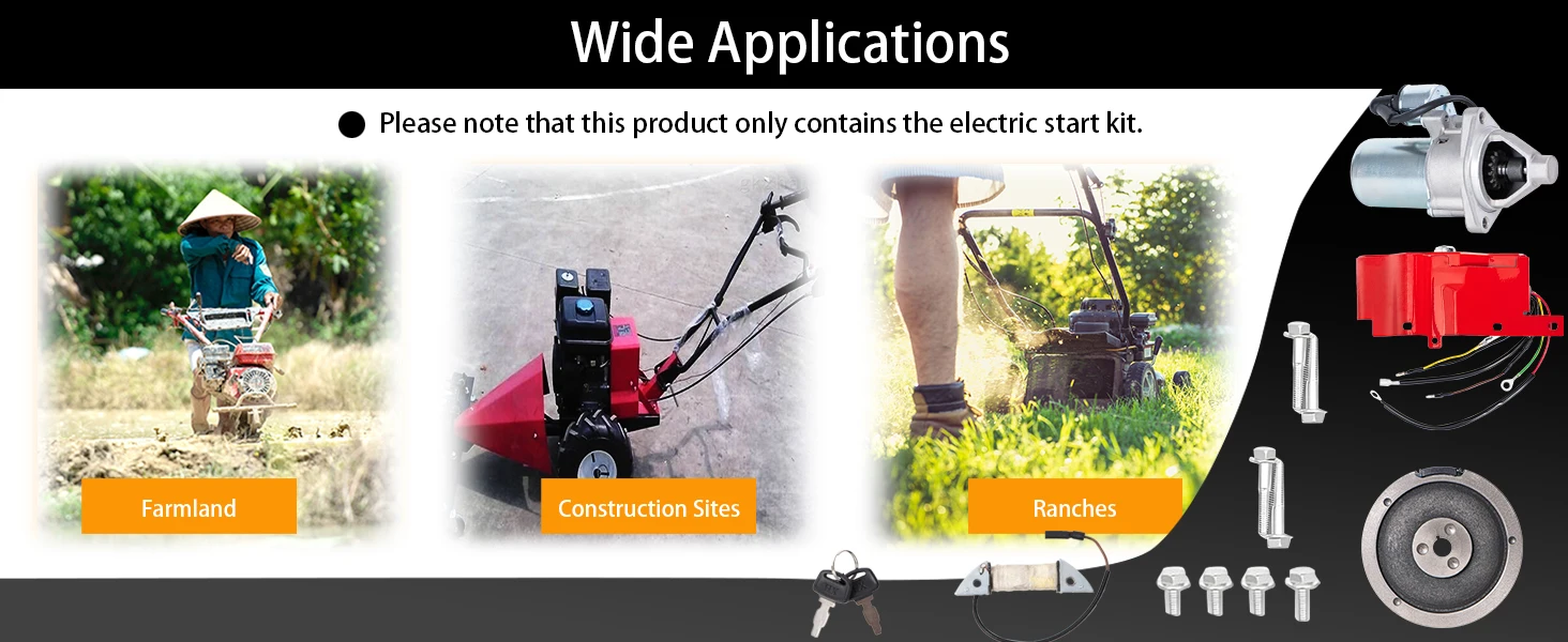 Elektrostart-starter-kit, Elektrischer Start Umbausatz für GX160 Mit 5 Elektrostart-starter-kit, Elektrischer Start Umbausatz für GX160 Mit 5