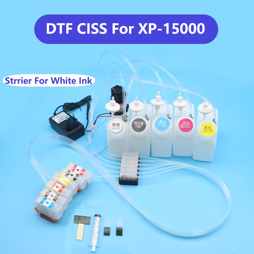 

XP-15000 DTF CISS Ink Supply System With White Ink Strrier For Epson XP-15010 XP-15080 XP 15000 XP15000 CISS Without Chip