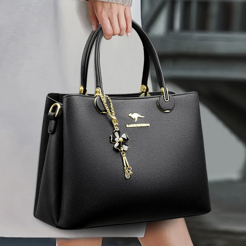 

Luxury Soft Leather 3 Layers Large Capacity Women Shoulder Crossbody Bag High Quality Women's Handbags Female Messenger Tote Sac