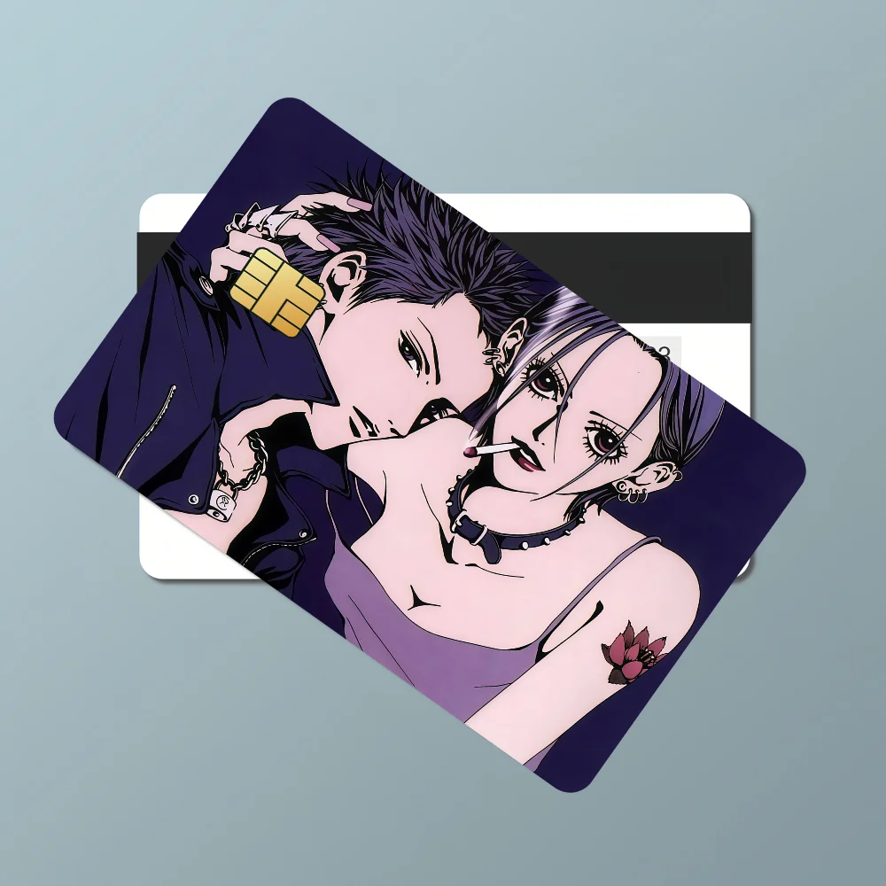 أنيمي فتاة نانا أوساكي فيلم الجلد غطاء ملصقات بطاقة الائتمان 4 قطعة الخصم الجبهة الديكور البنك حافلة تمرير مقاوم للماء #4