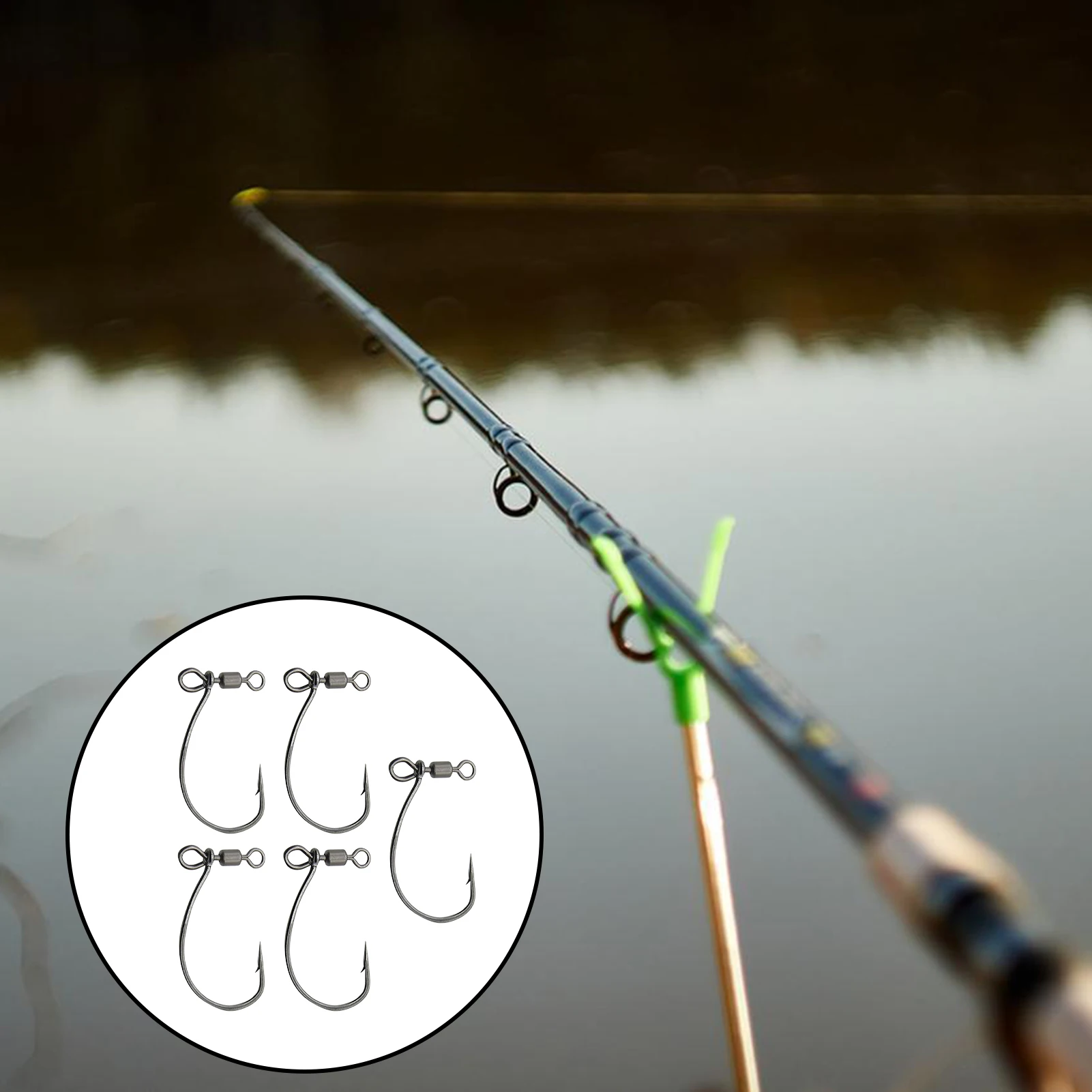 Anzuelos Texas Rig para perca y lubina sin desatornillador