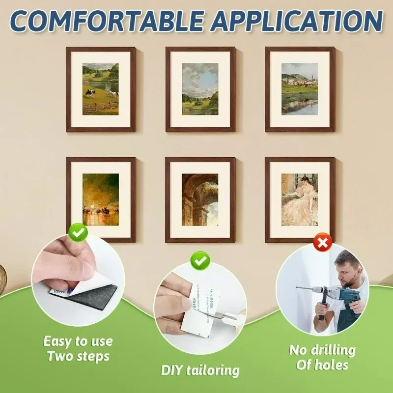 100/10x ذاتية اللصق رغوة الشريط منصات مزدوجة الوجهين الشريط قوي تصاعد الشريط عالية اللزوجة مربع الفن صور ملصقات معلقة #5