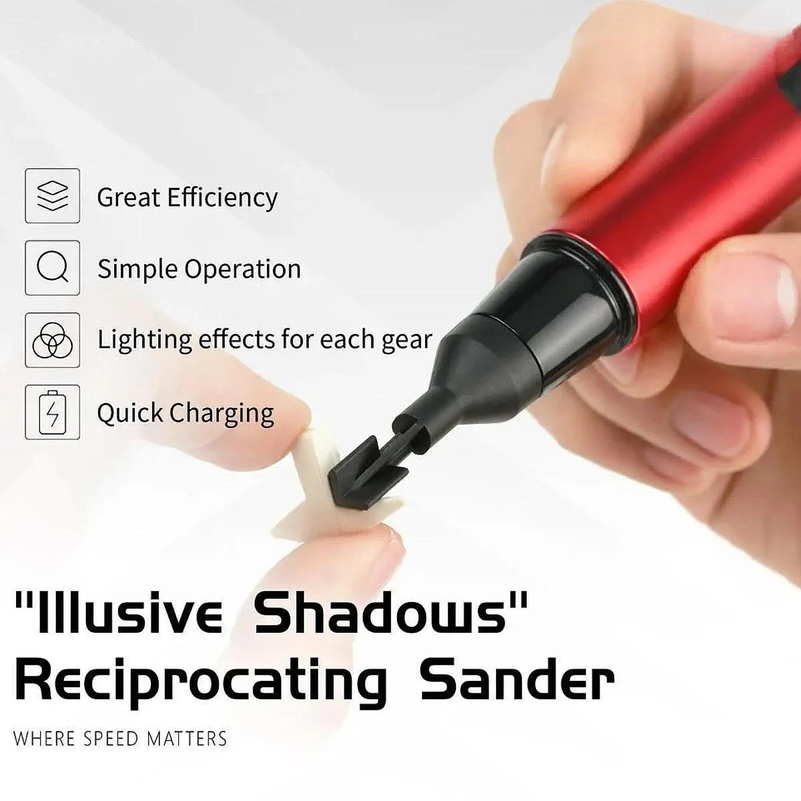 Mini Reciprocating Sander Set Gift Grinding Lightweight Electric Sanding Pen