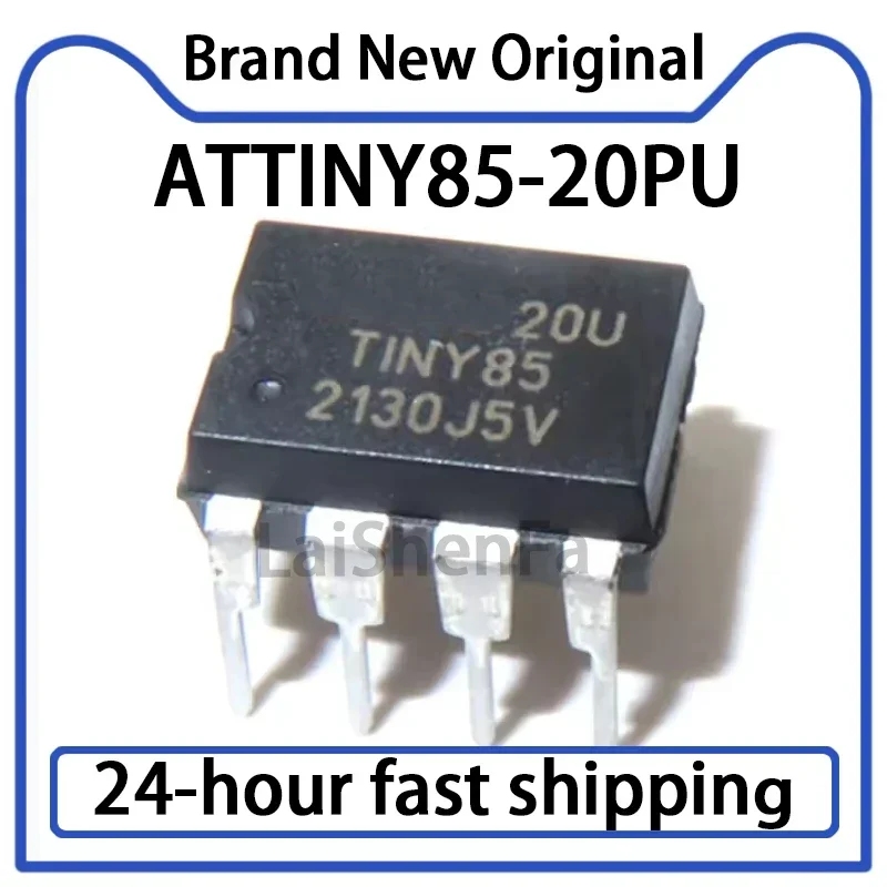 1PCS ATTINY85-20PU Microcontrolador de Inserción Directa DIP-8, Microcontrolador de 8 bits MCU - MCU en Stock