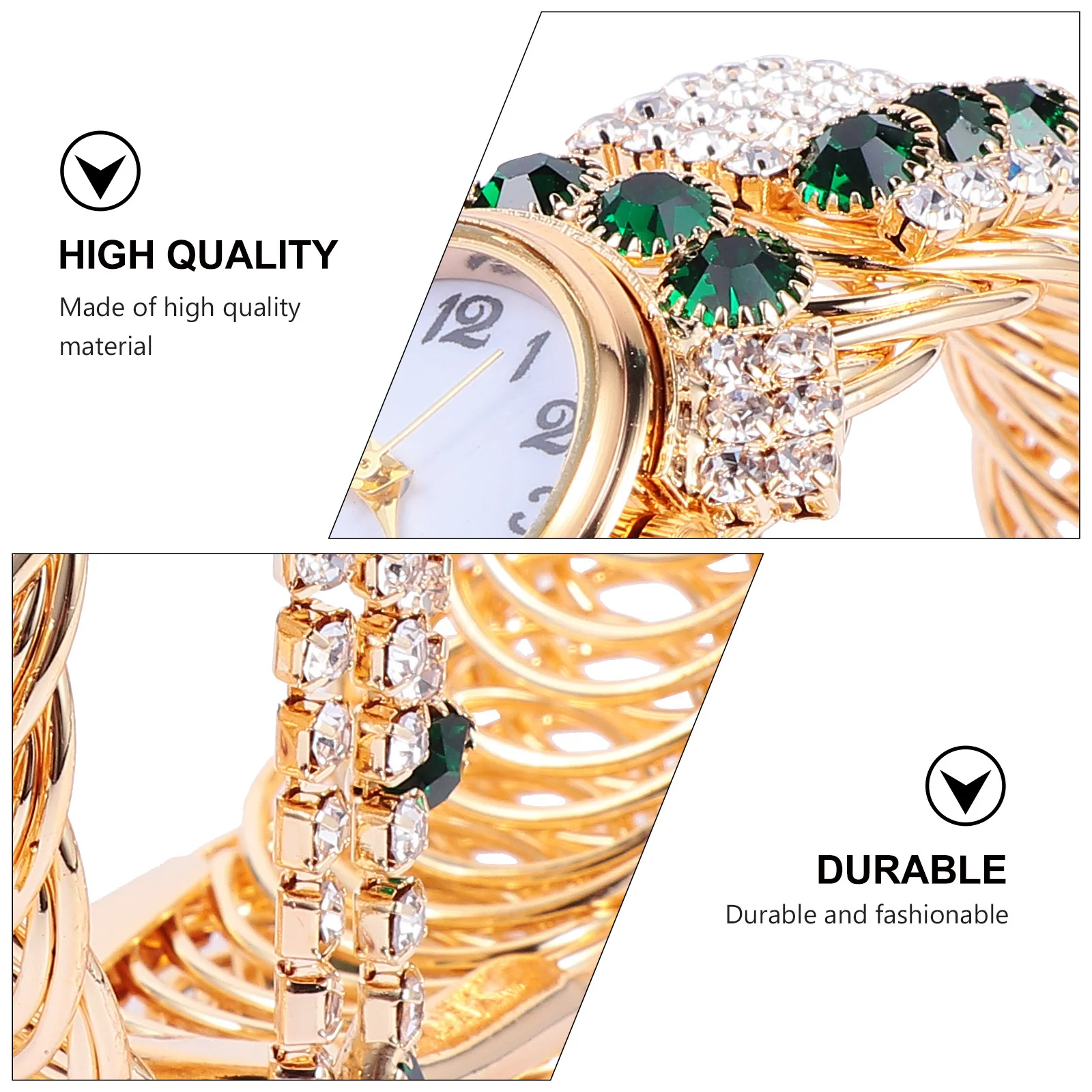 

1Pcs Creative Quartz Bracelet Watch Fashion Alloy Durable Comfortable Stylish Gift for Women Girls Daily Wear Alloy Watch