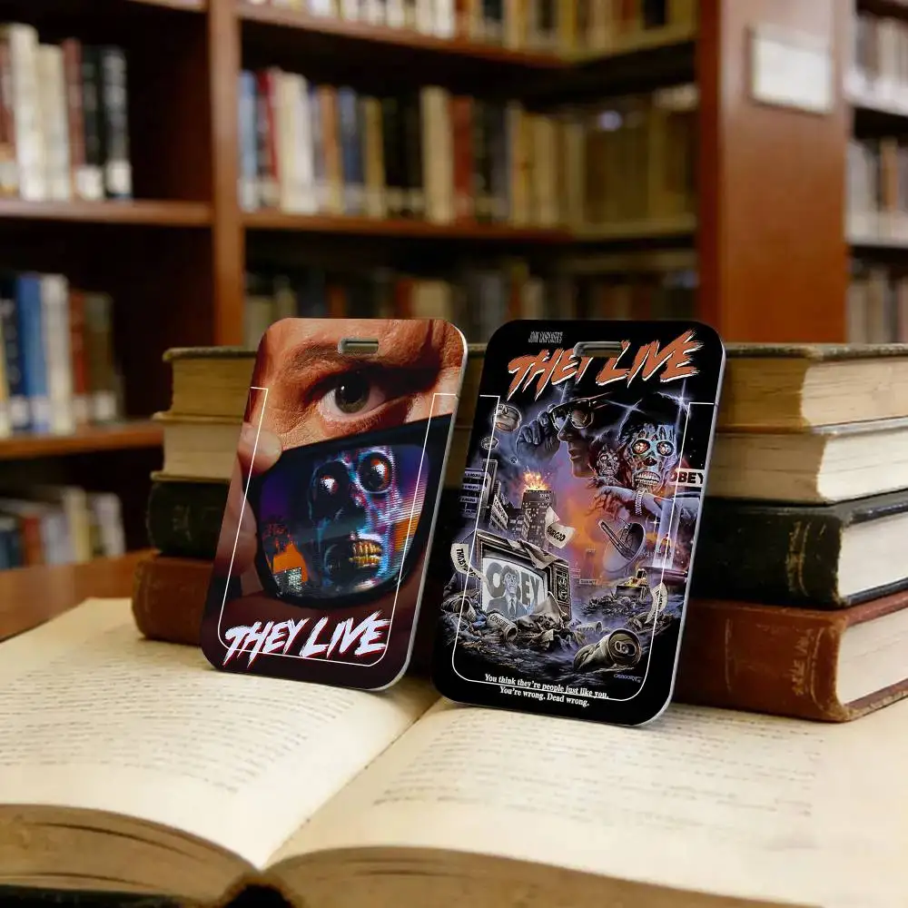 They Live Science Fiction Horror Movies Black Lanyard Card Holders Student Meal Cards And Campus Ids School