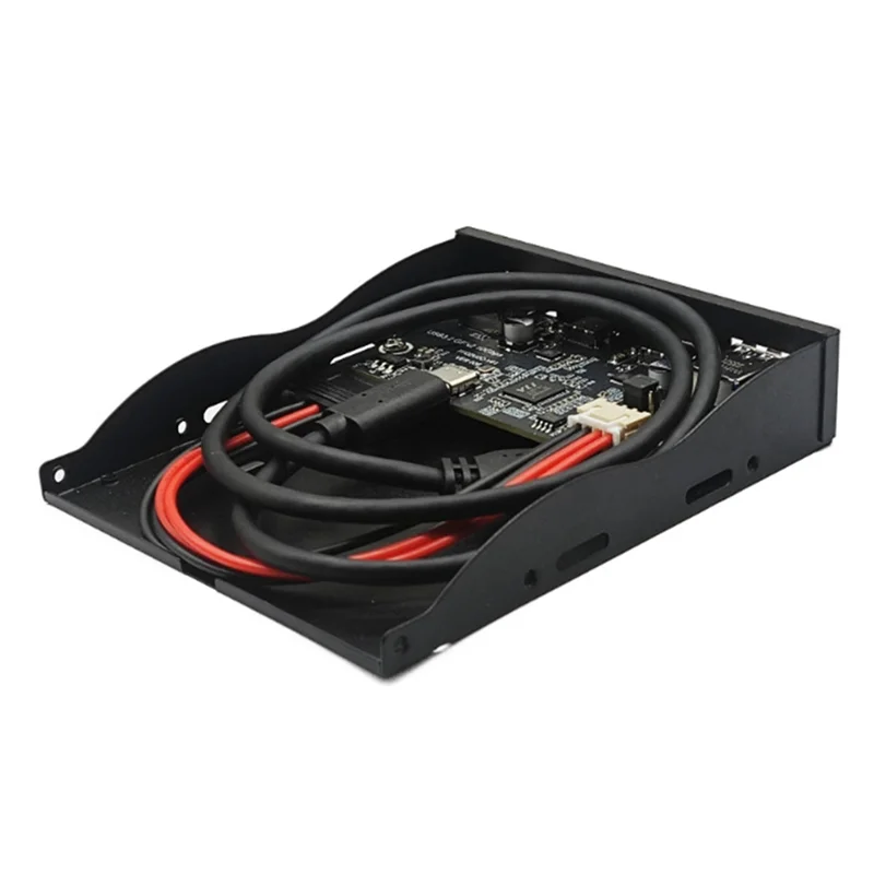 

Панель отсека для гибких дисков USB3.2 GEN2 TYPE-C Отсек для дисковода гибких дисков Панель 10 Гбит/с 3,5-дюймовый концентратор 19-контактный порт C Вилки вперед и назад-A74P